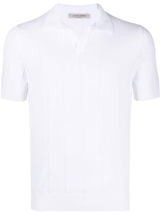 La Fileria Katoenen poloshirt - Wit
