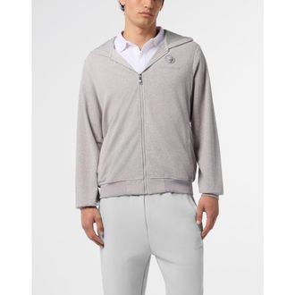 Plein Sport Hoodie Sweatjacket Men in Lightgrey at Nordstrom, Size Xxx-Large