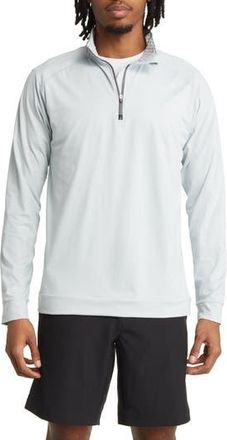 Swannies Graham Quarter Zip Golf Pullover in Fog Heather-Navy at Nordstrom Rack, Size X-Large