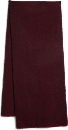 Johnstons of Elgin Mountain Cashmere Twill Scarf in Claret Ru7803 at Nordstrom