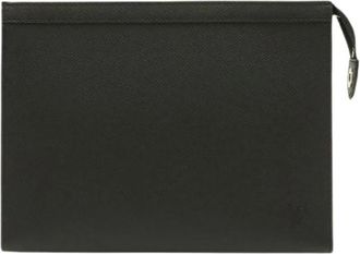 Louis Vuitton Pre-owned Vintage Clutch - Dames - Vintage Clutch - Zwart - ONE Size - Leer - Vintage