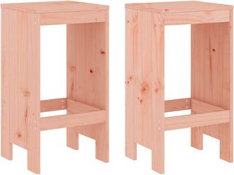 vidaXL Vidaxl - Taburetes De Cocina 2 Uds Madera De Abeto Douglas 40x36x75 Cm