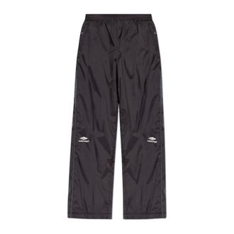 Balenciaga Wide Trousers, male, Black, Size: L 3B Sports Icon Ski Tracksuit Pants