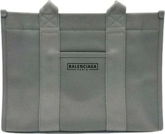 Balenciaga Pre-owned Tote Bags, female, Gray, Size: ONE SIZE Pre-owned Vintage Tote Bag