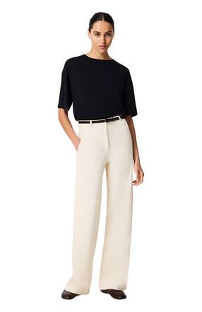 Another Tomorrow Carpenter Denim Pant in Ecru at Nordstrom, Size 36 It