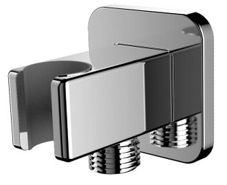 Omnires Omnires - Codo De Pared Con Soporte, Cromo 8815cr