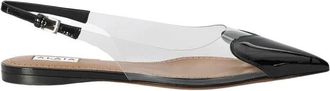 Alaia Le Coeur Flat Slingbacks - Dames - Ballerinas - Zwart - 38 EU - Leer - Schoenen