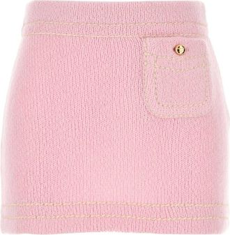 Prada Pink cashmere mini skirt