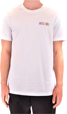 Moschino Stijlvol T-shirt - Heren - T-shirts - Wit - XL - Katoen - Tops
