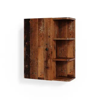 Vicco Armario De Ba&ntilde;o Fynn, Roble R&uacute;stico, 47.2 X 59.2 Cm