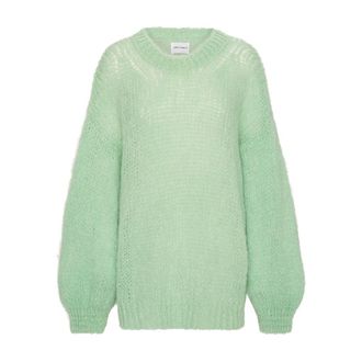 Americandreams Pepper Ronde Hals Pullover - Dames - Ronde hals truien - Groen - ONE Size - Wol - Truien & Vesten