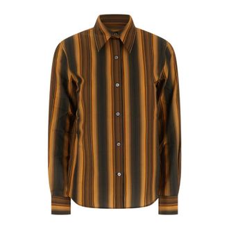 Marni Shirt Sdr17 - Dames - Blouses & Shirts - Oranje - Maat: XS Katoen