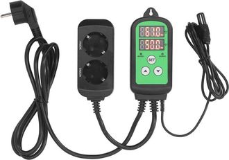 OEM Controlador De Temperatura Y Humedad, Regulador De Humedad Digital Precableado De 1500 W Con Doble Pantalla Led, Dispositivo De Control De Humedad Dig