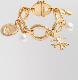 Self Portrait faux pearl-embellished bracelet