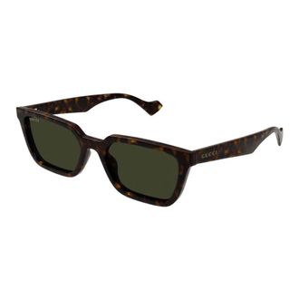 Gucci Gg 1539S Zonnebril - Heren - Zonnebrillen - Bruin - 55 MM - Nylon - Accessoires