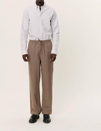 Les Deux Houston Wool Pants In Desert Taupe