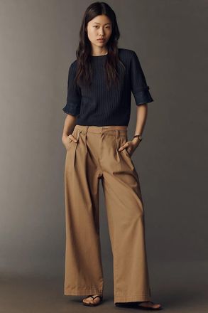 Maeve Pleated Track Trousers Pants