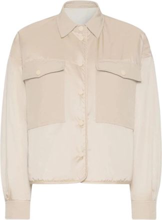 Max Mara Korte Omkeerbare Jas - Dames - Zomerjassen - Beige - XS - Katoen - Jassen