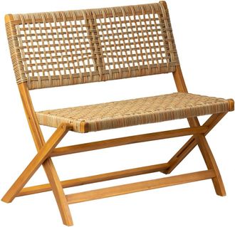 Nordlys Banco en madera de acacia y cuerda