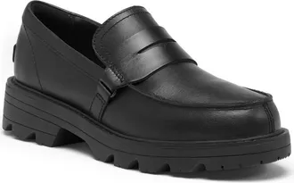 Sorel Revel Ave Penny Loafer in Black/Black at Nordstrom, Size 5.5