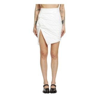 Vivienne Westwood Rokken, Dames, Wit, S, Katoen, Mini Side Panther Rok