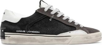 Crime London Schoenen, Heren, Zwart, 41 EU, Leer, Deconstructed Sneaker