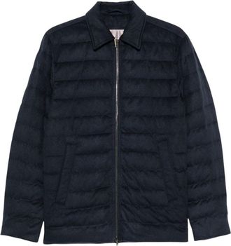 Herno Navy Blue Quilted Jacket