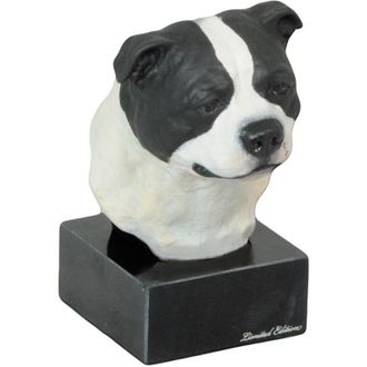 OEM Staffordshire Bull Terrier, Staffik, Staffi - Estatuilla Pintada, Figura, Realizada Por El Artista, Marca Art-dog