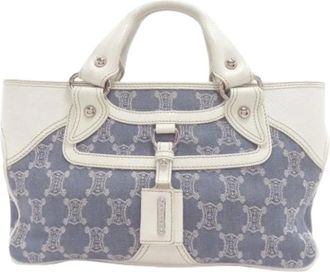 Celine Pre-owned Handbags, female, Blue, Size: ONE SIZE Pre-owned Vintage Denim Handbag