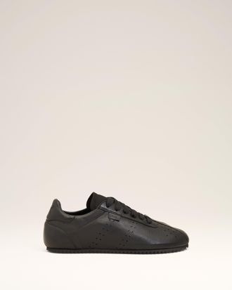 Ami Black Smooth Leather Low Top Step Sneakers Black - 37 - Unisex