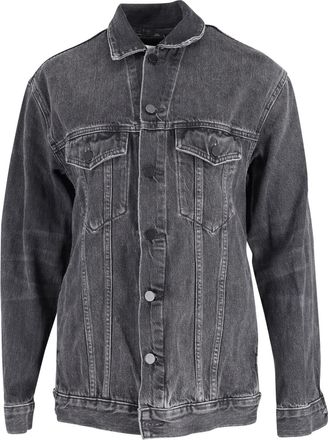 Alexander Wang Alexander Wang Pre-owned Womens Oversized Daze Jacket in Black Cotton Denim - Size X-Small