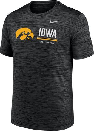 Nike Iowa Sideline Velocity Nike Mens Dri-FIT College T-Shirt in Black | 02ER00AIA-PCW
