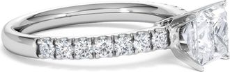 The Diamond Store 2.10ct Katerina Lab Princess Diamond Engagement Ring Platinum F/VS1