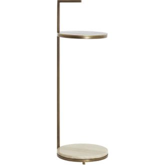 Light & Living Mesa Auxiliar Light & Living Leda De Piedra M&aacute;rmol Gris Arena