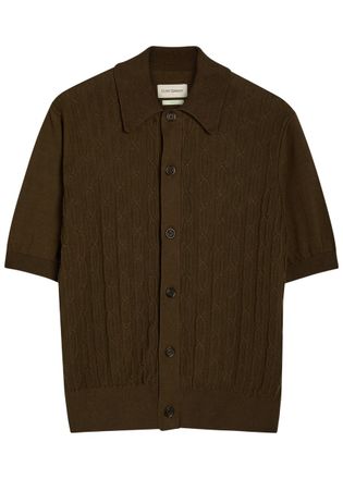 Oliver Spencer Rossell Cotton-knit Cardigan - Khaki - XL