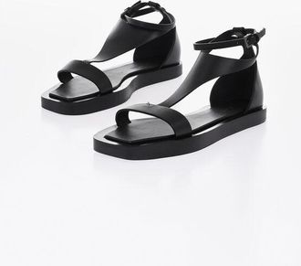 Max Mara T-Bar Sandals VELAFLAT in Leather size 37