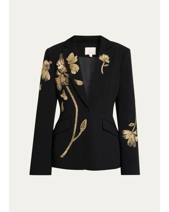 Cinq &agrave; Sept Gilded Peony Tailored Blazer