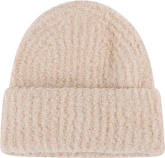 Filippa K Fluffy Hat - Dames - Hoeden - Beige - ONE Size - Wol - Accessoires