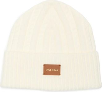 Cole Haan Cable Stitch Beanie in Pristine at Nordstrom Rack