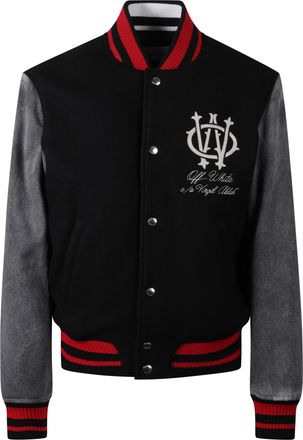 Off-white Gothic Ow Wool Varsity Jacket
