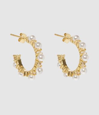 Shaker Jewels Boucles Doreilles Circos Dor&eacute; Nacre