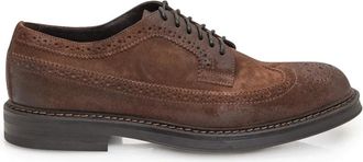 Doucal's Derby Veterschoen - Heren - Veterschoenen - Bruin - 39 EU - Leer - Schoenen