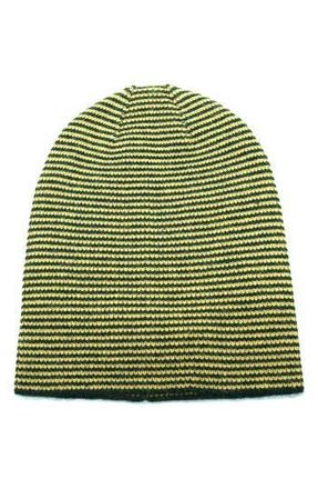 Portolano Mini Stripe Slouchy Hat in Forest/Mustard at Nordstrom Rack