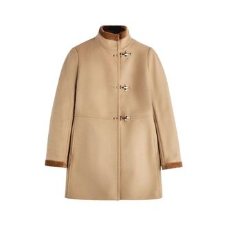 Fay Single-Breasted Coats, female, Brown, Size: XS Virginia Coat