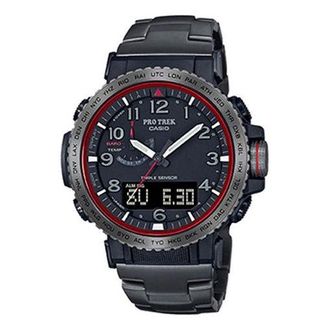 Casio Solar Powered Sports Mens Black Analog/Digital Combo PRW-50YT-1PR