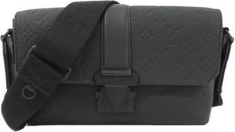 Louis Vuitton Pre-owned S Cape Messenger Monogram Taurillon Schoudertas - Dames - Vintage Schoudertas - Zwart - ONE Size - Leer - Vintage