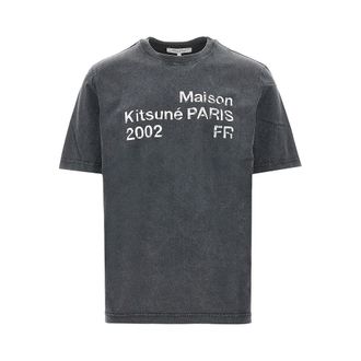 Maison Kitsun&eacute; Maison Kitsun&eacute; Paris 2002 print T-shirt Man L