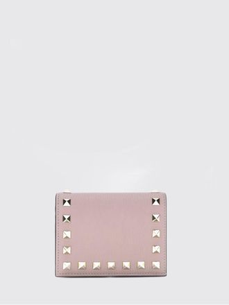Valentino Garavani Rockstud Small Bifold Wallet in Grained Calf Leather with Studs