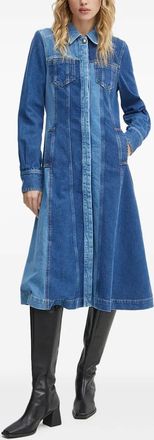 Stine Goya Chemisier midi con inserti - Blu