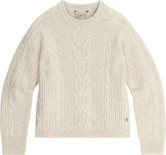 Royal Robbins Womens Rockcraft Cable Crew Sweater Khaki XS